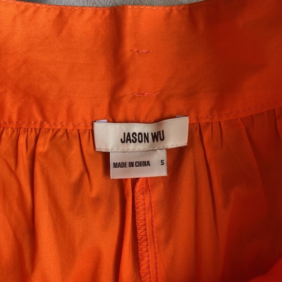 Jason Wu Women’s Crop Top Shorts Orange Two Piece Set Sz Small NWT $310 - Picture 11 of 12